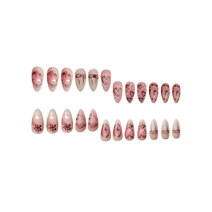 Elegant Artistic Press-On Nail Set Kalsten