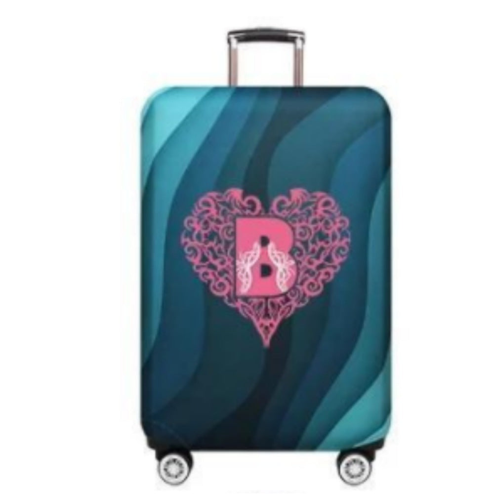 Women's Hard Shell Suitcase with Playful Heart Design Kalsten