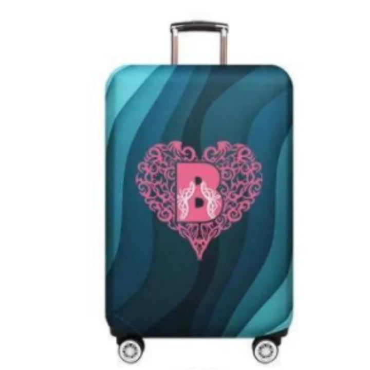 Women's Hard Shell Suitcase with Playful Heart Design Kalsten