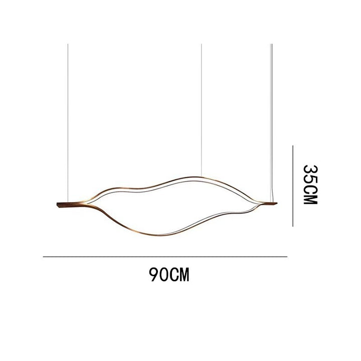 Modern Wave-Design Pendant Light Fixture