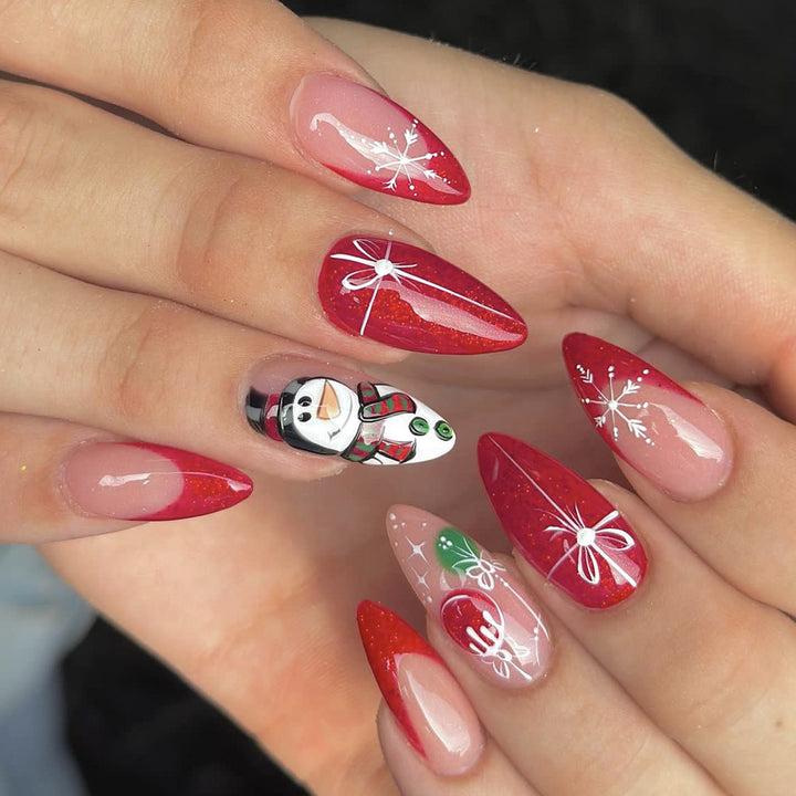 Festive Holiday-Themed Nail Art Extensions Kalsten
