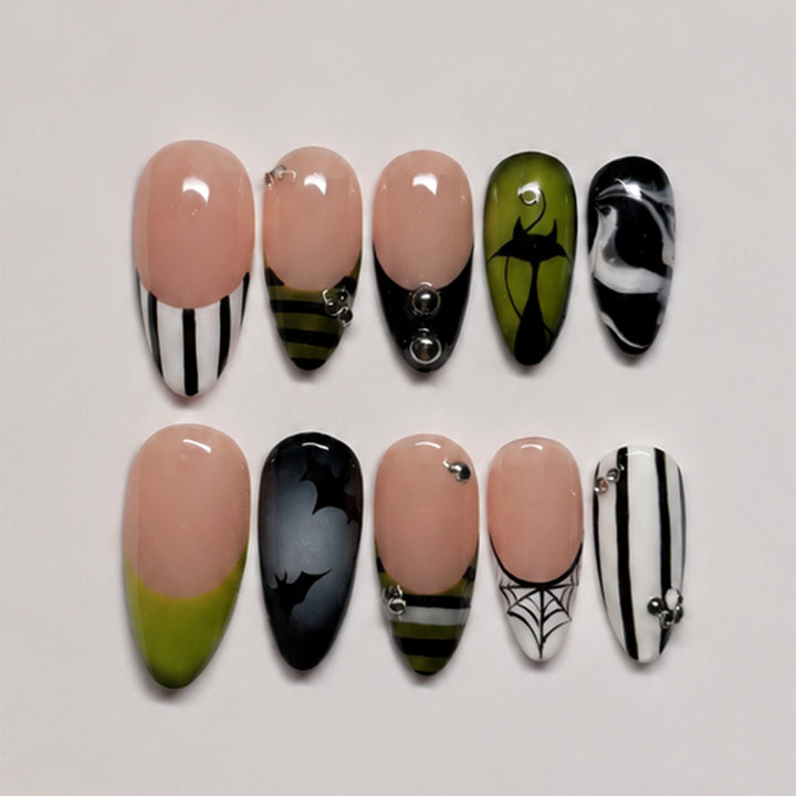 Creative Halloween Nail Art Set with Creepy Designs Kalsten
