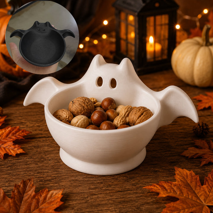 Decorative bowl in bat shape