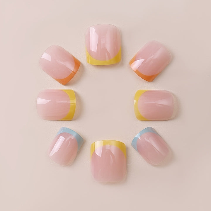 Artistic French Tip Nail Wrap Set Kalsten