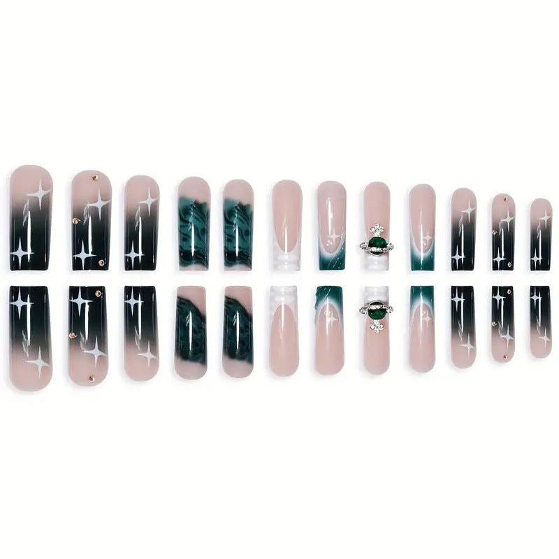 Artistic Press-On Nail Art Extensions Kalsten