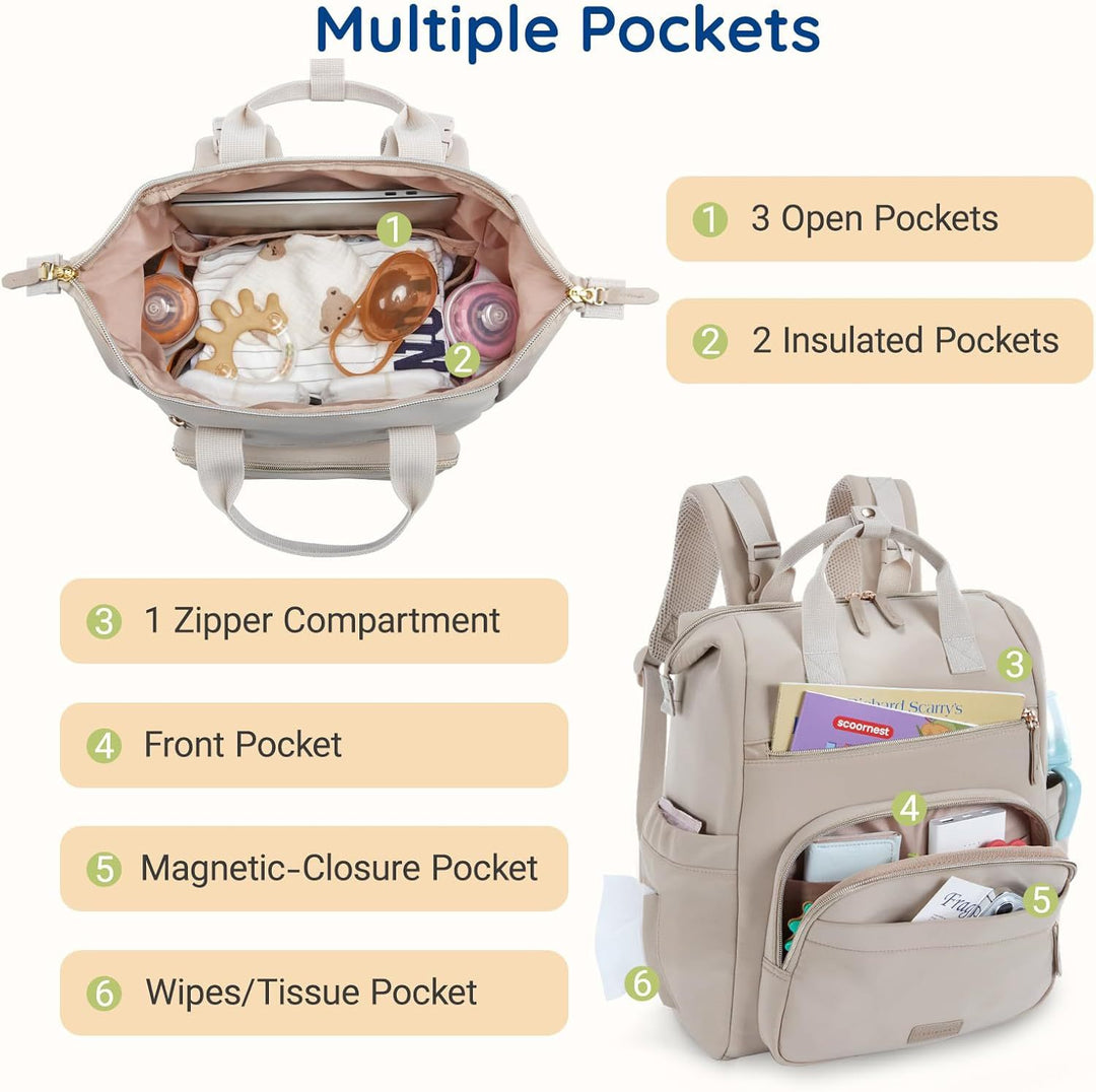 Practical laptop backpack with innovative storage space and multifunctional compartments Kalsten