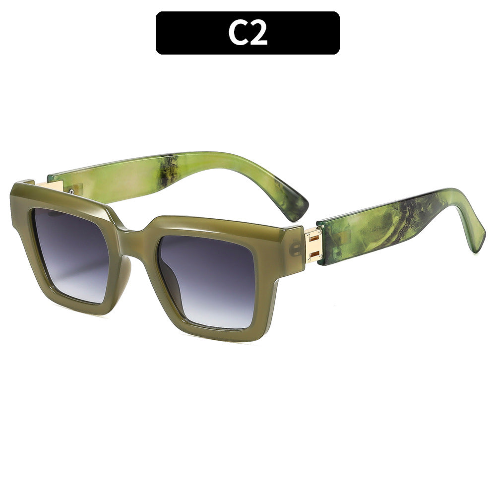 Oversized Geometric Retro Sunglasses