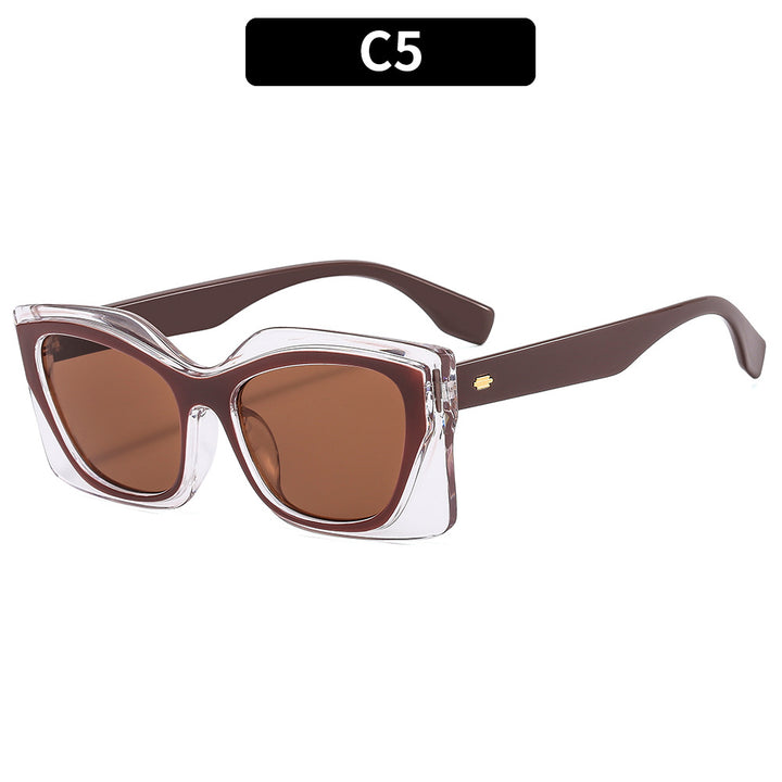 Contemporary Oversized Cat-Eye Sunglasses