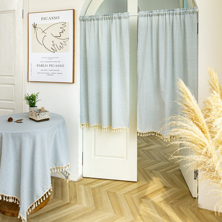 Decorative Striped Tablecloth
