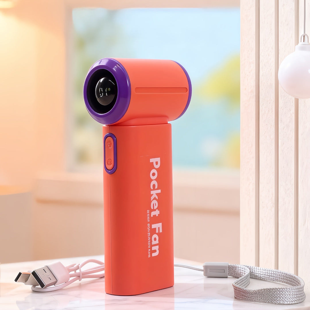 Ladies Portable Mini Fan with USB Charging Function and Lightweight Design Kalsten