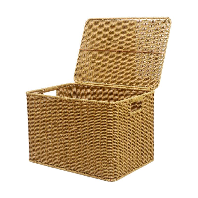 Woven Storage Chest with Lid Kalsten