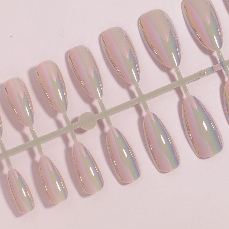 Iridescent Press-On Nail Tips Kalsten