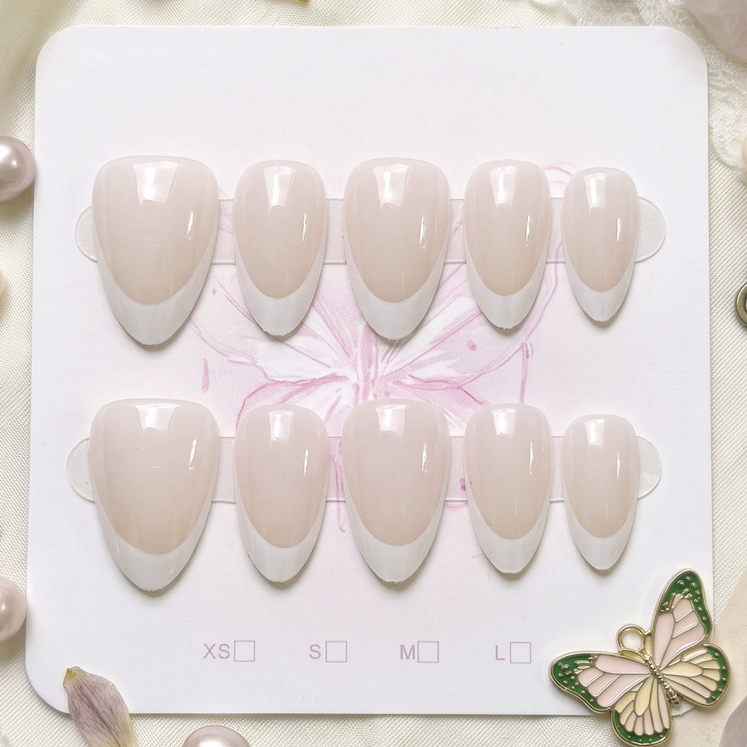 French Tip Press-On Nail Set