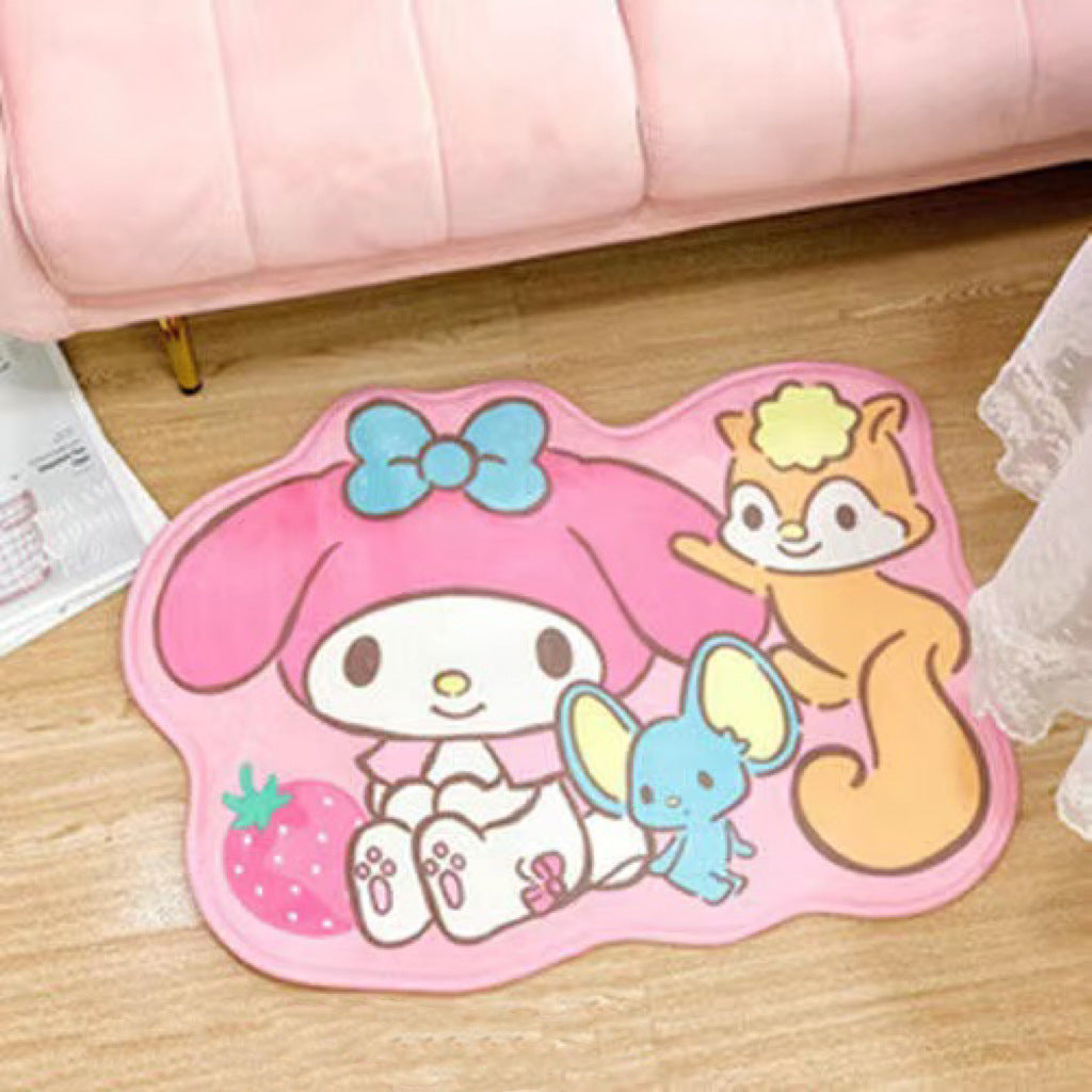 Cute Animal-Themed Plush Bath Mat