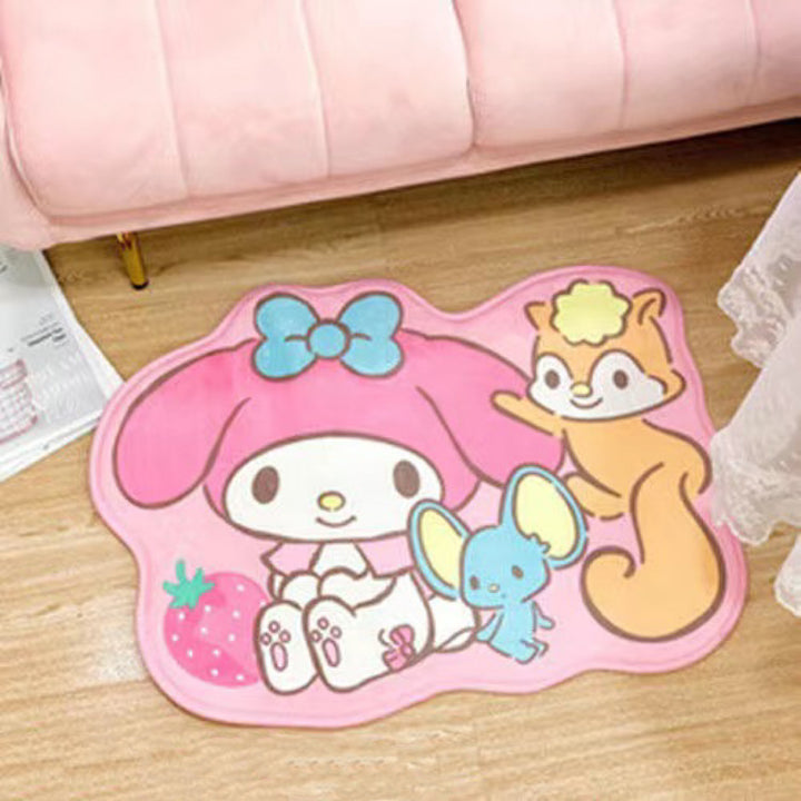 Cute Animal-Themed Plush Bath Mat