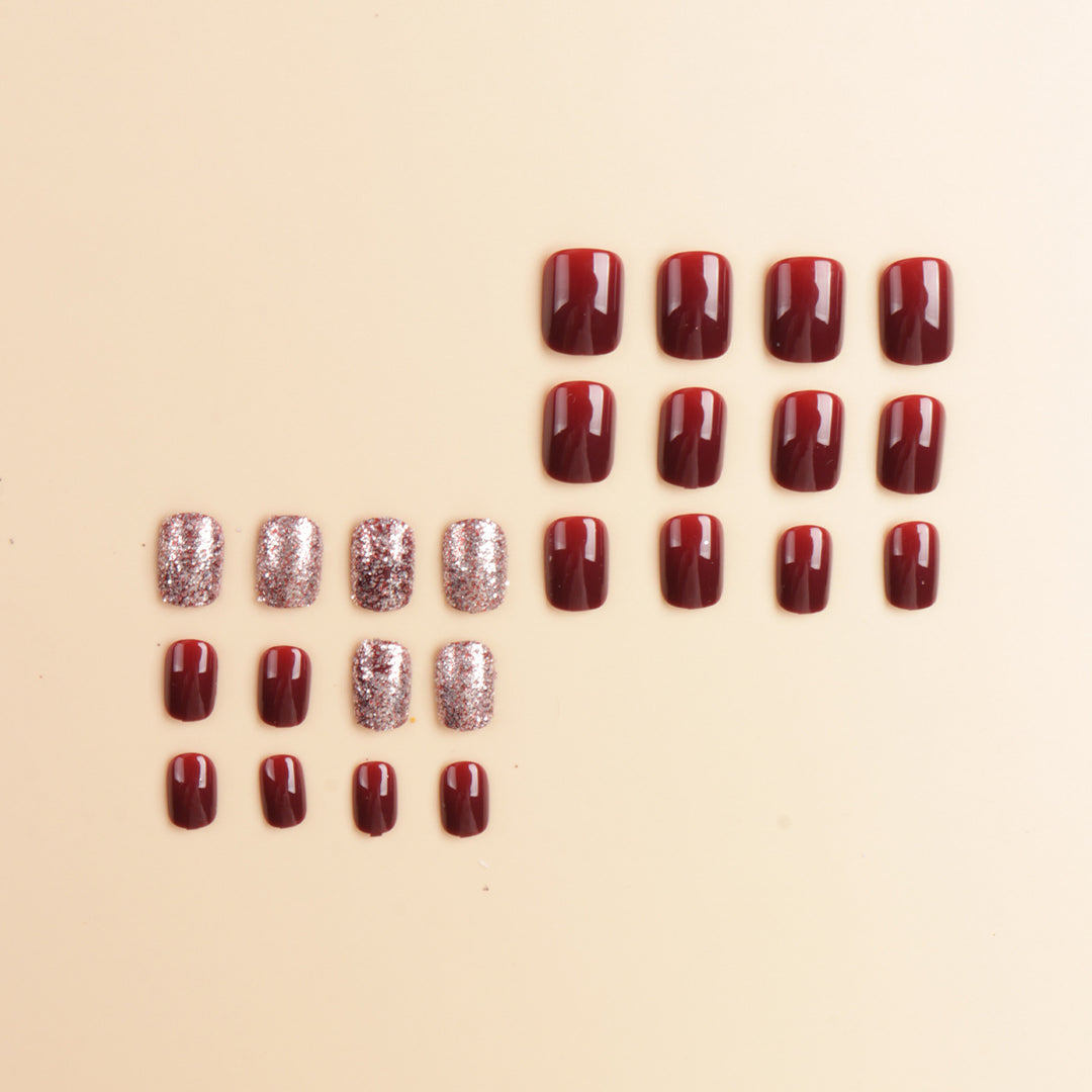 Glossy Gel Press-On Nail Set Kalsten