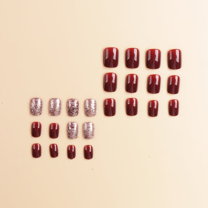 Glossy Gel Press-On Nail Set Kalsten