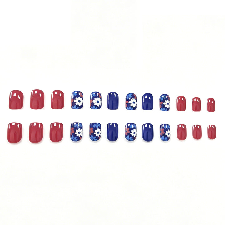 Floral Patterned Decorative Nail Art Enhancements Kalsten