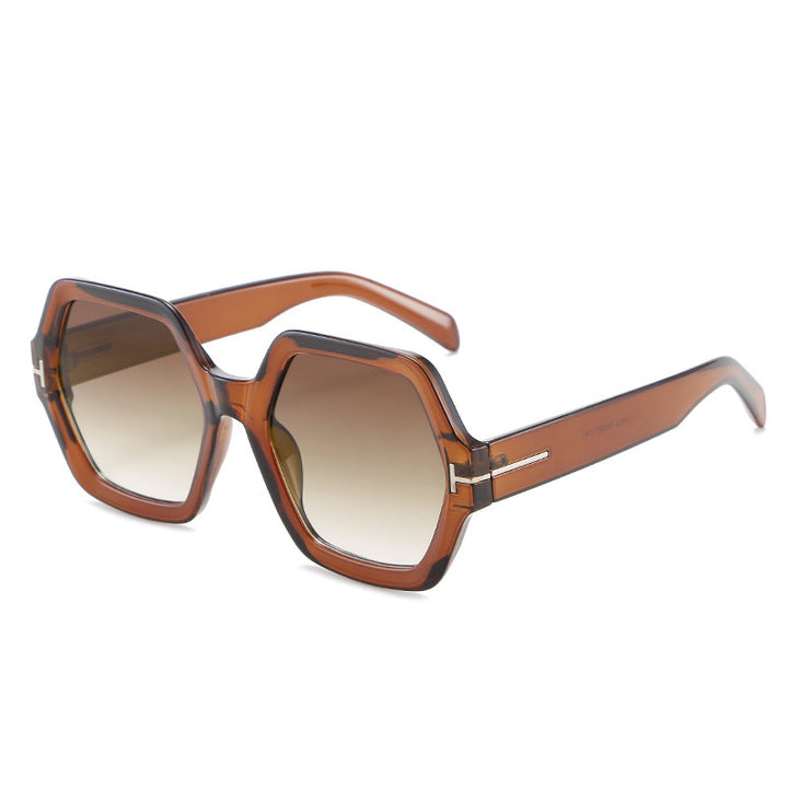 Stylish Oversized Hexagonal Sunglasses Kalsten
