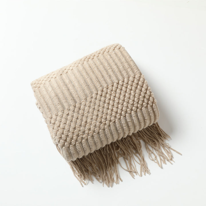 Stylish Textured Throw Blanket