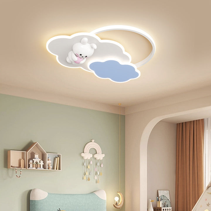 Cloud-Shaped Kids Ceiling Light