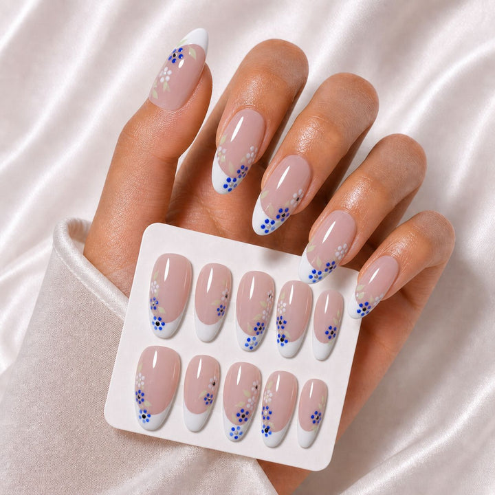 Floral Design Press-On Nail Tips Kalsten