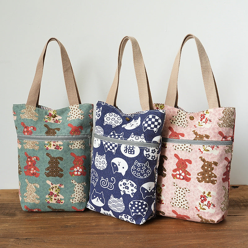 Stylish Cat-Themed Tote Bag Kalsten