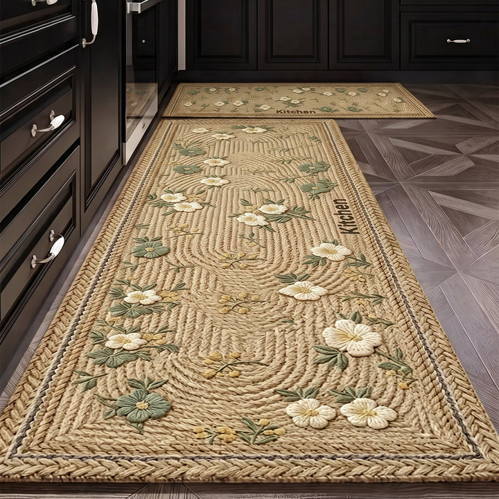Textured Kitchen Area Comfort Runner Mat Kalsten