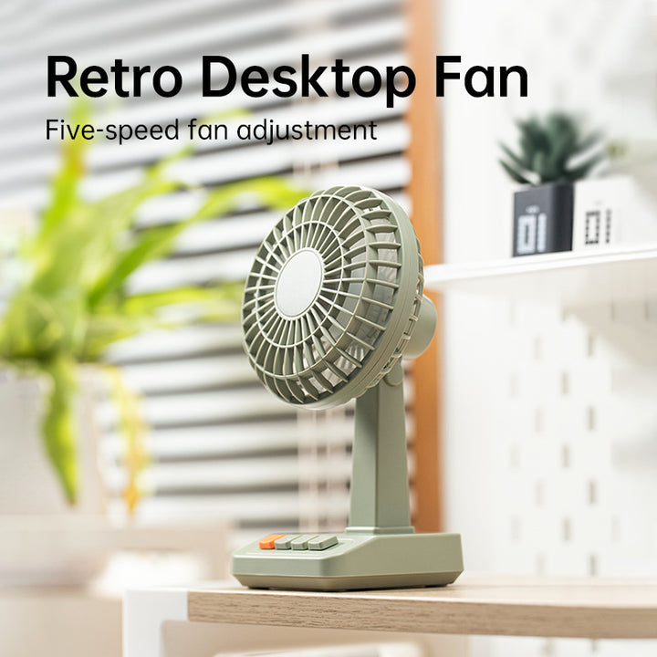 Unisex Compact Battery-Powered Desk Fan Kalsten