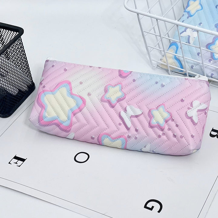 Quilted Butterfly Print Pencil Case Kalsten
