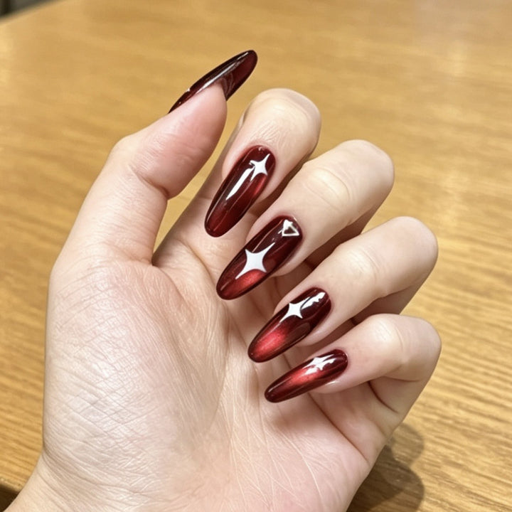 Stylish Starry Acrylic Nail Enhancements Kalsten