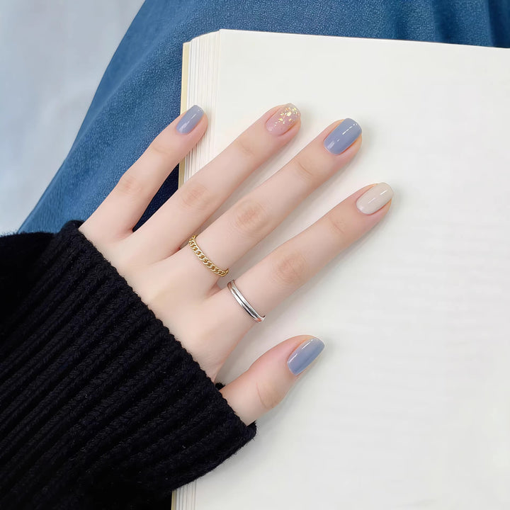 Artistic Gradient Press-On Nails