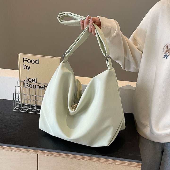 Contoured Soft Fabric Shoulder Bag Kalsten