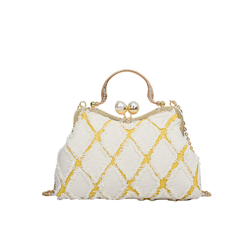 Vintage-Inspired Embellished Handbag