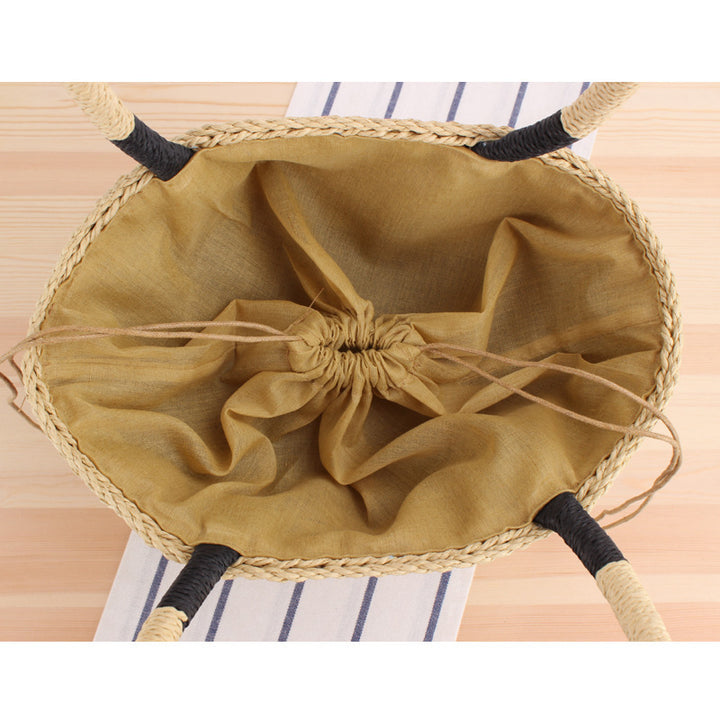 Basket bag with fashionable stripe pattern Kalsten