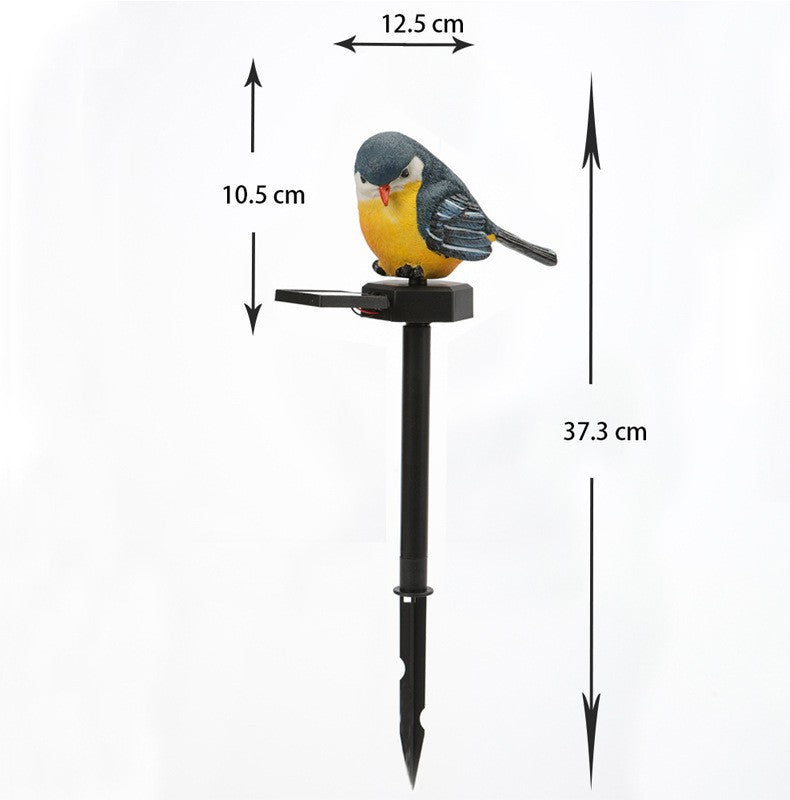 Realistic Solar Bird Garden Stake With Motion Sensor And Weatherproof Design Kalsten