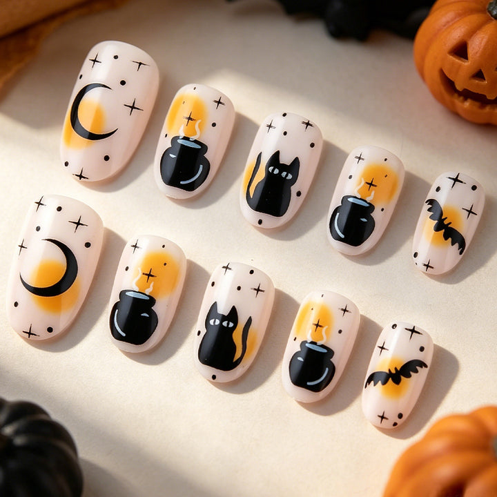 Halloween-Themed Nail Art Design Kalsten