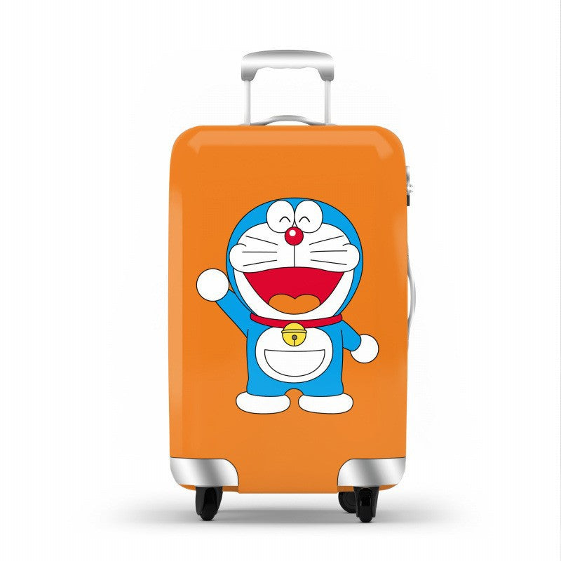 Unisex hard-shell luggage with trendy dog motif Kalsten