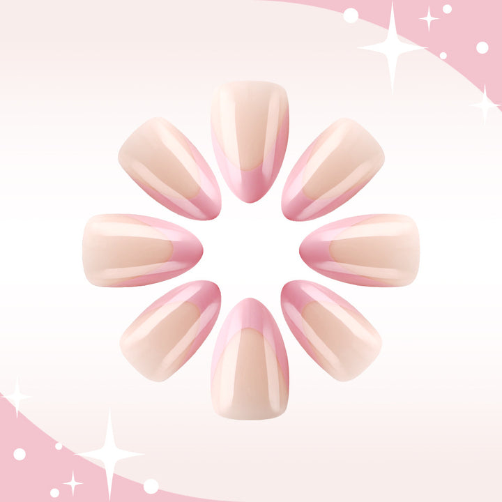 Elegant French Tip Gel Nail Art Kalsten