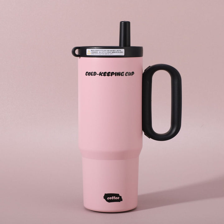 Ladies insulated coffee mug with carrying handle Kalsten