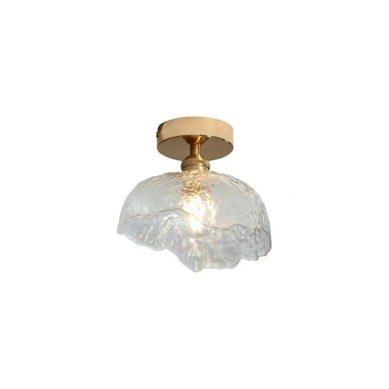 Vintage Glass Flush Mount Light