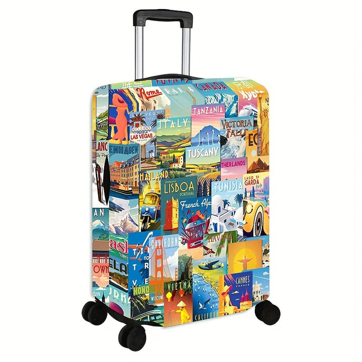 Vintage Travel-Inspired Hard Shell Suitcase Kalsten