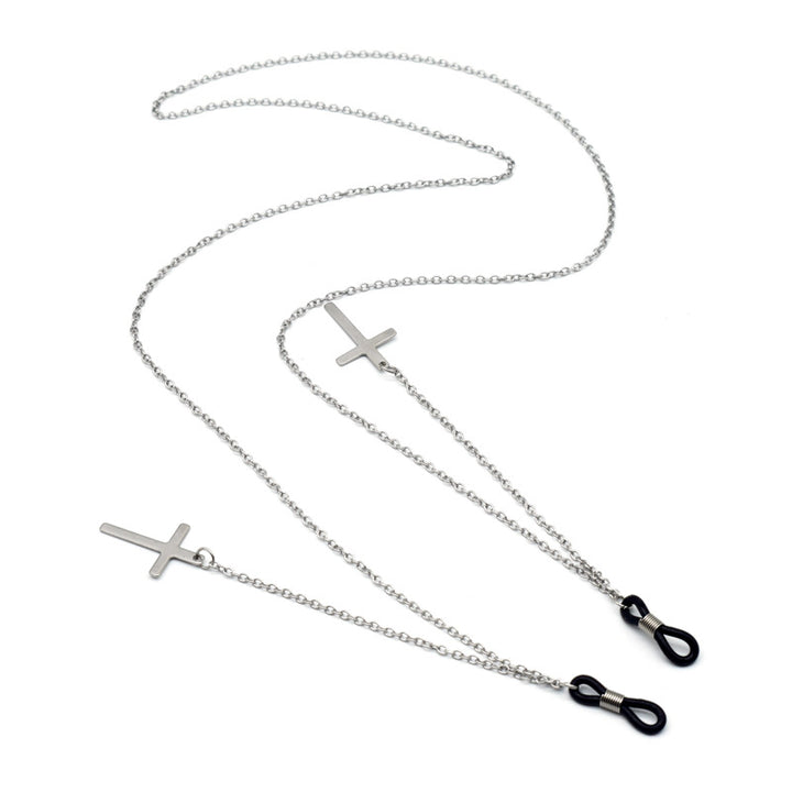 Trendy Metal Cross Eyewear Chain Kalsten