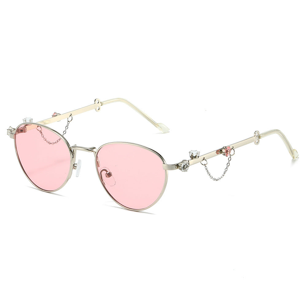 Decorative Rhinestone Cat-Eye Sunglasses Kalsten