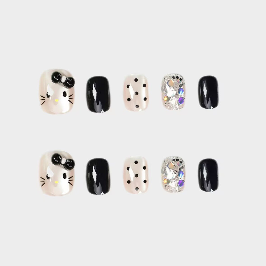 Premium Glittering Press-On Nail Extensions Kalsten