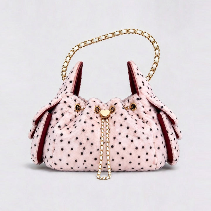 Playful Polka Dot Handheld Purse
