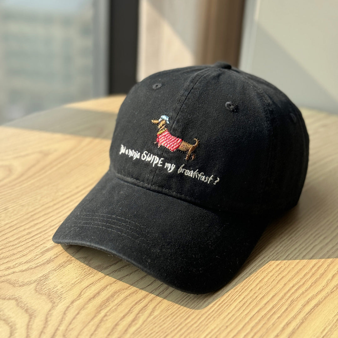 Fun Embroidered Dachshund Baseball Cap