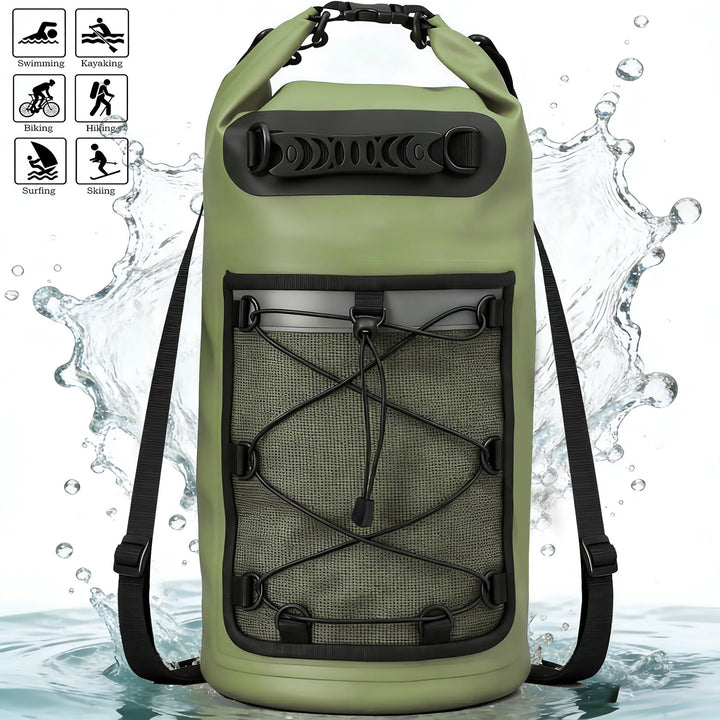 Durable Dry Bag with Mesh Pocket Kalsten