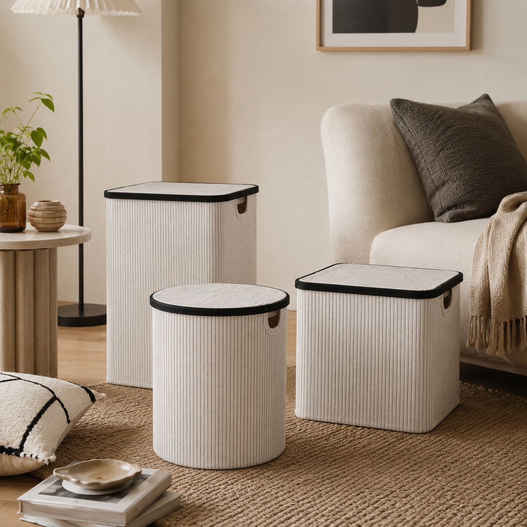 Laundry basket with lid and handles Kalsten