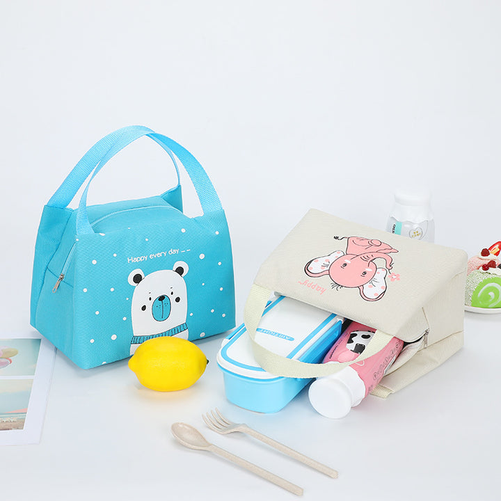 Cute Bear Print Insulated Lunch Bag Kalsten
